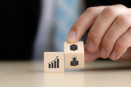 Productivity improvement and growth concept. Industrial management in efficiency and efficient process. Lean cost and productivity growth. Capacity planning and utilization. Operational excellence.の写真素材