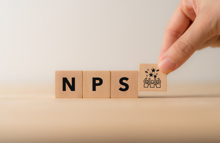 Net Promoter Score (NPS) measuring customer satisfaction and loyalty concept.Tool for measure...