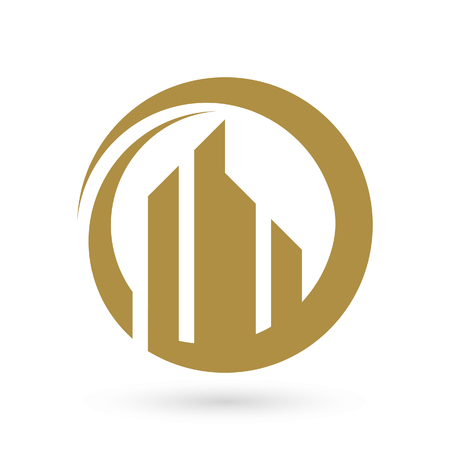 Real estate logo template, great city look.のイラスト素材