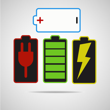 Battery Indicator Iconsのイラスト素材