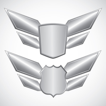 Wing steel design elementsのイラスト素材