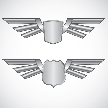 Wing steel design elementsのイラスト素材