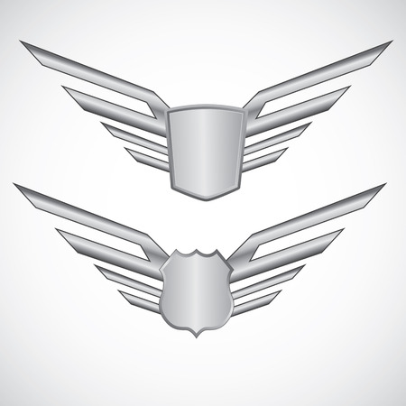Wing steel design elementsのイラスト素材