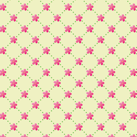 patterns seamless pink Flowers background. for web design.texture can be used for wallpaper, web page background. yellow colors.のイラスト素材