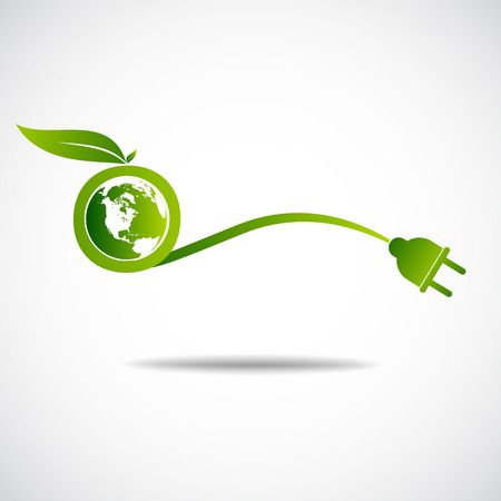 Ecology green save  earth conceptのイラスト素材