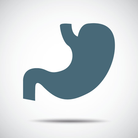 human stomach iconのイラスト素材