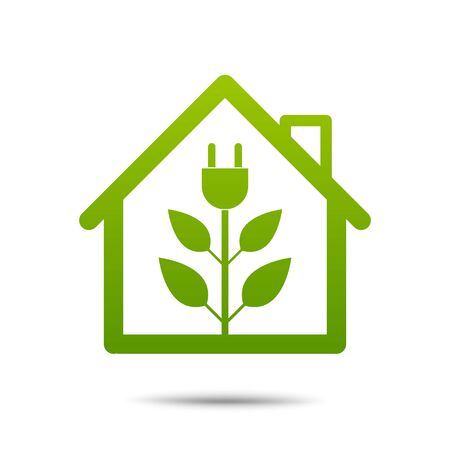 Home Green Plug Consumptionのイラスト素材