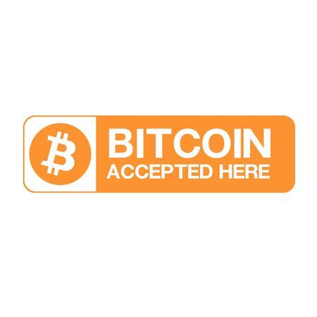 Bitcoin vector icon .Cryptocurrency with huge market capitalizationのイラスト素材