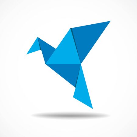 Origami birdのイラスト素材