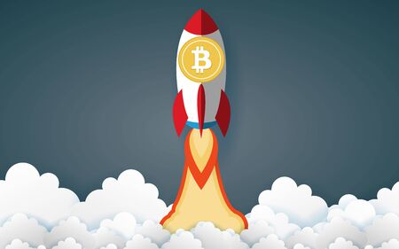bitcoin backgroundのイラスト素材