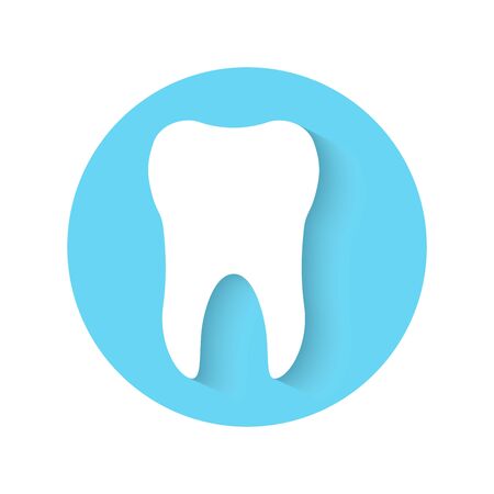teeth icon dentist flat vector sign/symbol. For mobile user interfaceのイラスト素材