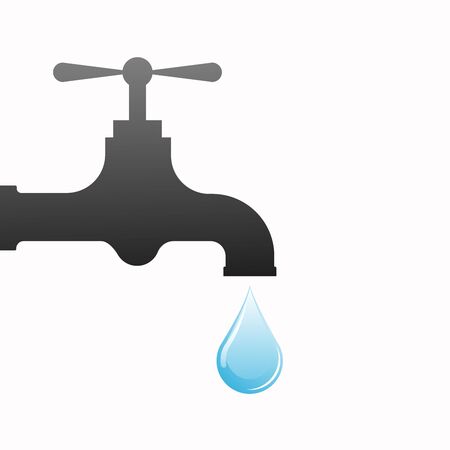Water drop icon Isolatedのイラスト素材