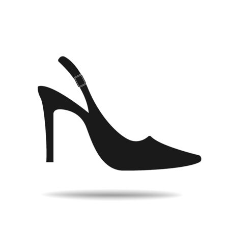 heel shoes vector iconのイラスト素材