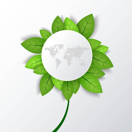 Earth Day. Eco friendly conceptのイラスト素材