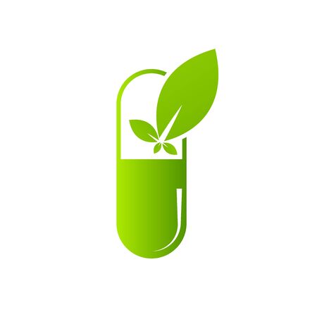 medical herbal pharmacy icon vector illustration design templateのイラスト素材