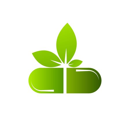 medical herbal pharmacy icon vector illustration design templateのイラスト素材