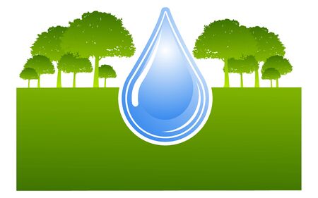 World Water Day Save Nature Concept Stock Vectorのイラスト素材