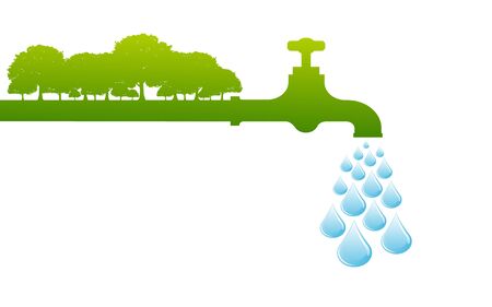 World Water Day Save Nature Concept Stock Vectorのイラスト素材