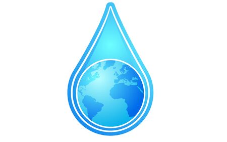 World Water Day Save Nature Concept Stock Vectorのイラスト素材