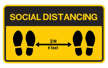 Social Distancing Keep Your Distance Icon. Vectorのイラスト素材