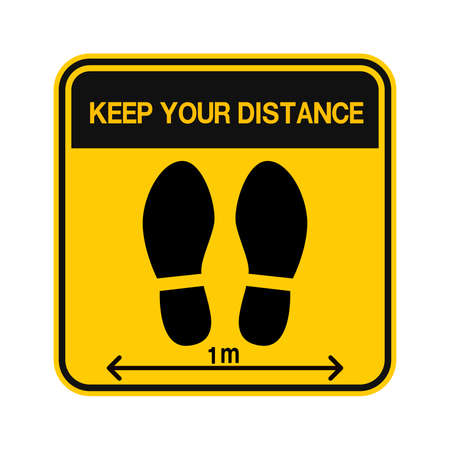 Social Distancing Keep Your Distance Icon. Vectorのイラスト素材