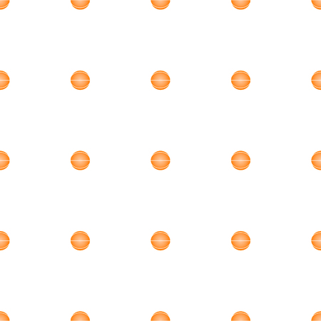 seamless pattern with basketball on a white backgroundのイラスト素材