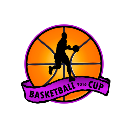 Basketball team or a cup on a white backgroundのイラスト素材