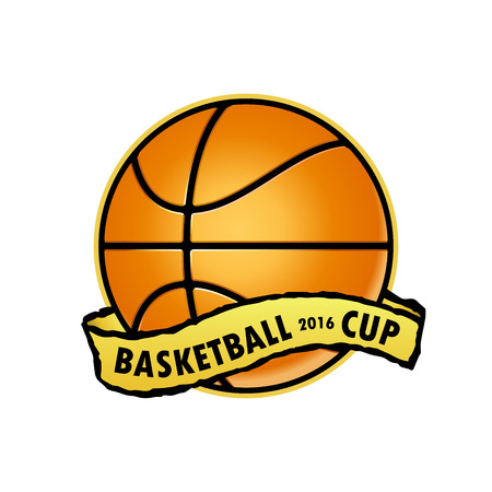 Basketball team or a cup on a white backgroundのイラスト素材