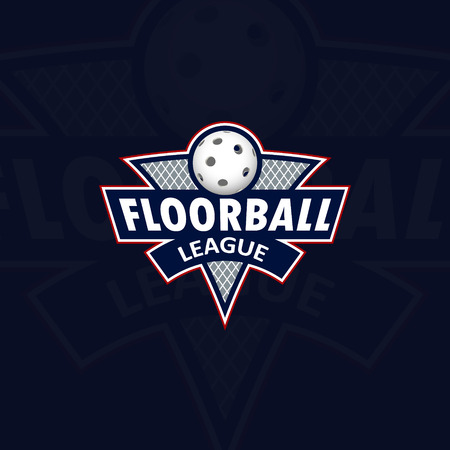 Floorball for the team and the cup. vector illustrationのイラスト素材