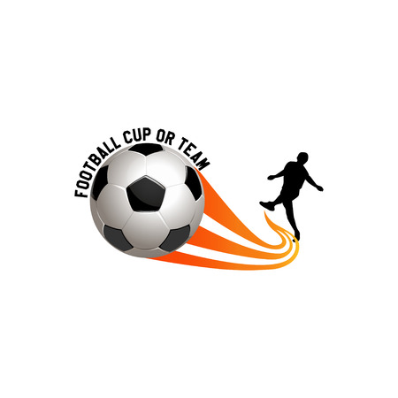 Football  for the team and the cup. vector illustrationのイラスト素材