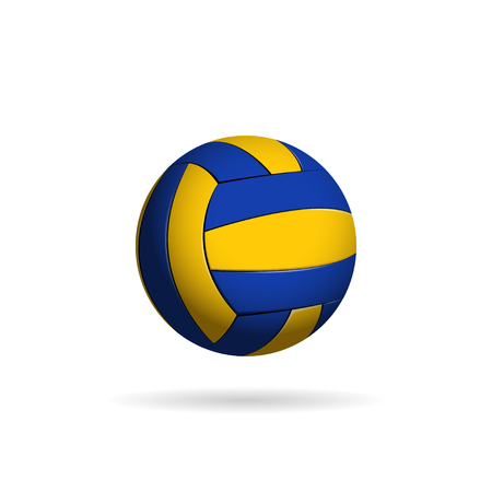 vector illustration volleyball ball on a white backgroundのイラスト素材