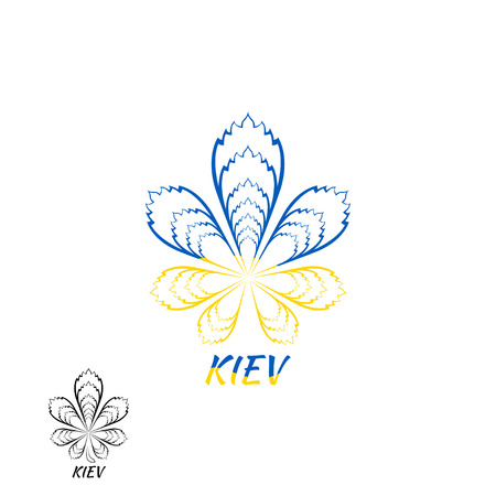 Kiev Ukraine logo design template elementsのイラスト素材