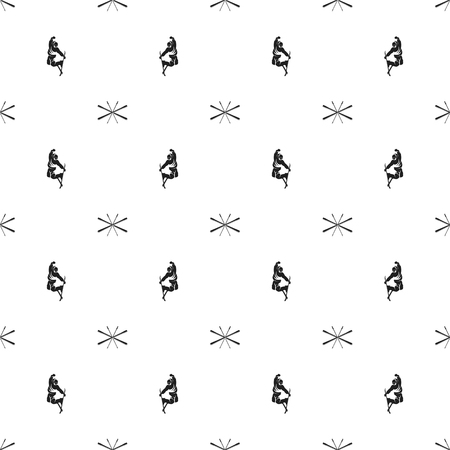 Ski seamless patternの写真素材