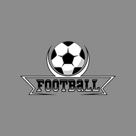 Football logo for the team and the cupのイラスト素材