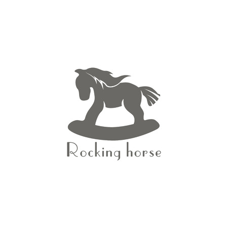 Rocking horses icon image on a white backgroundのイラスト素材