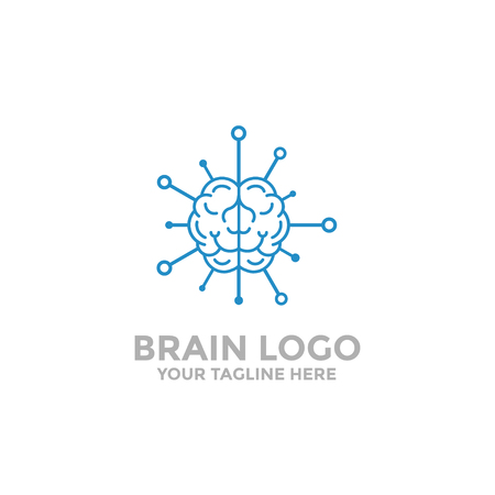 Brain logo template. Brain Tech, brain iconのイラスト素材