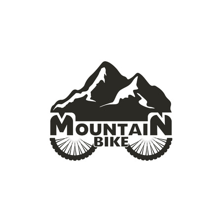 Mountain bike Logo. Abstract mountain bike logo.のイラスト素材