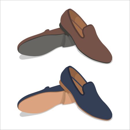Man shoe illustration on a white background.のイラスト素材