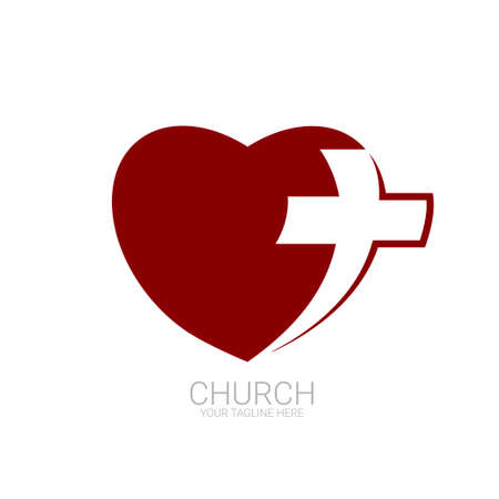 Abstract christian cross   vector templateのイラスト素材