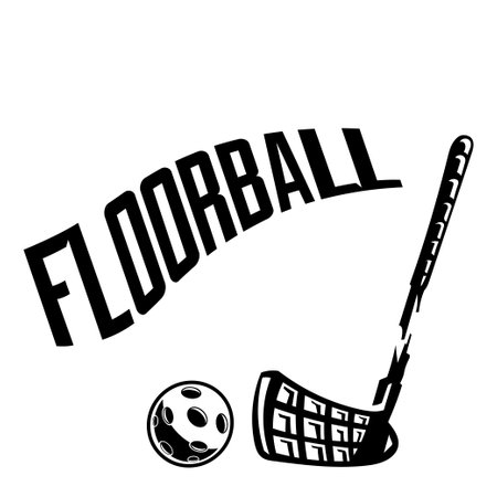 Floorball emblem for you design