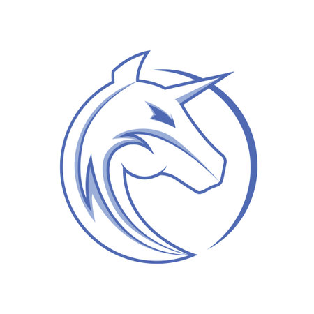 Unicorn logo for you design.のイラスト素材