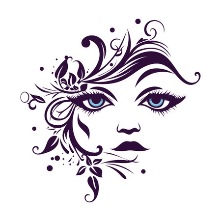 Elegant Feminine Beauty Logo.のイラスト素材