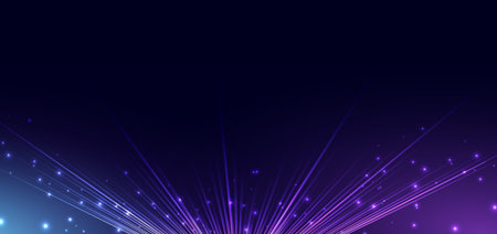 Hi speed glowing purple lines on dark background. Vector illustration