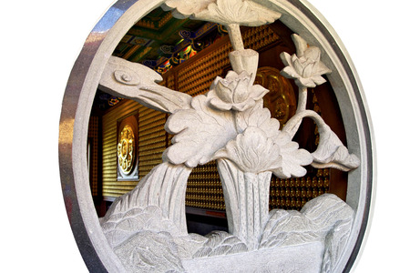 Wat Leng Nei Yee, Chainese Temple in Thailand.の写真素材