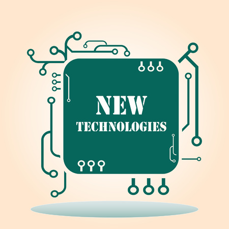New technologies icon. Vector illustration.のイラスト素材