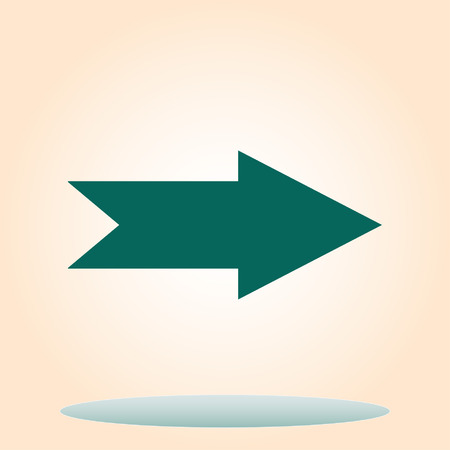 Arrow indicates the direction  icon, vector illustrationのイラスト素材