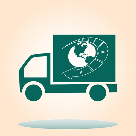 Delivery sign icon, vector illustration.のイラスト素材