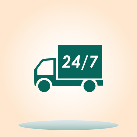 Delivery sign icon, vector illustration.のイラスト素材