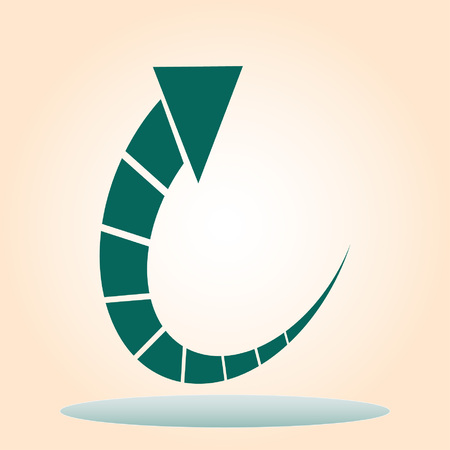 Arrow indicates the direction  icon, vector illustrationのイラスト素材