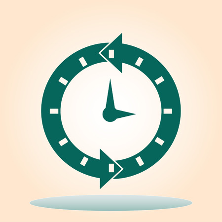 Clock Icon, vector illustrationのイラスト素材